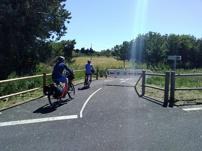 St Cyprien par  l'Eurovélo 8