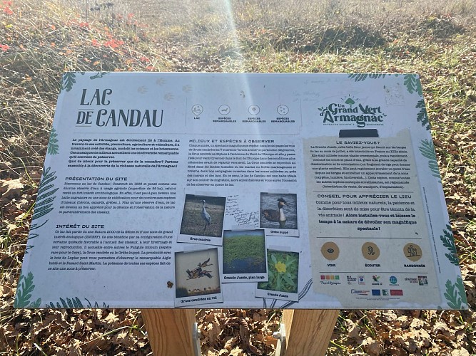 Lannepax et le lac de Candau