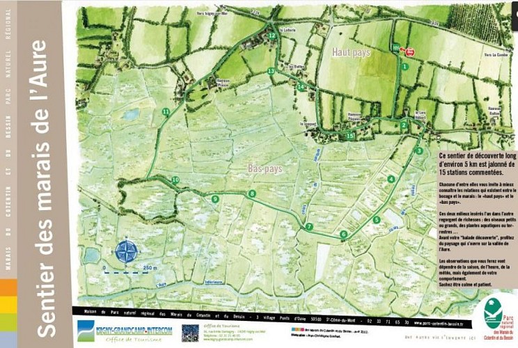Sentier d'interprétation Les Marais de l'Aure St Germain