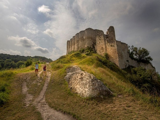 Randonnée pédestre au Château-Gaillard, Les Andelys © ADT de l'Eure, J.F. Lange