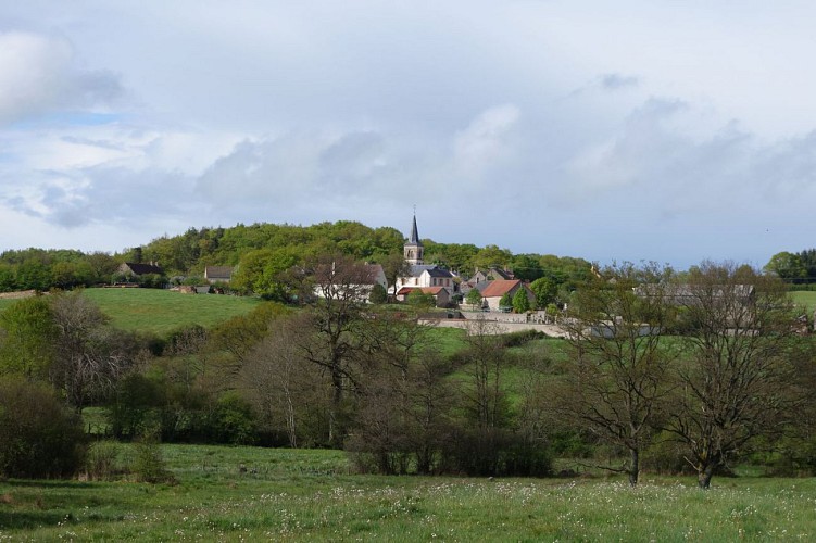 Boucle des Petits  ponts de granit sur la rivière Romanée et pierres de Saint-Martin