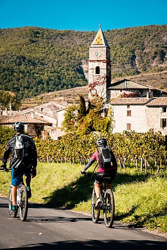 Boucle vélo entre vignes et vallon ardéchois