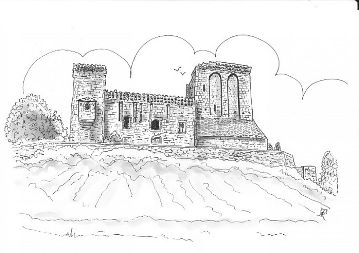 dessin chateau Tour Blanche