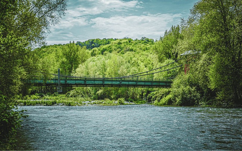 rec Assat Vue sur le Gabizos depuis le pont