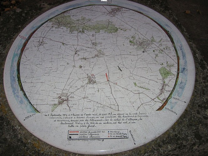 Table d'orientation du Mémorial de Charles Péguy