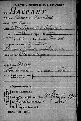 Fiche de Hermant Haccart