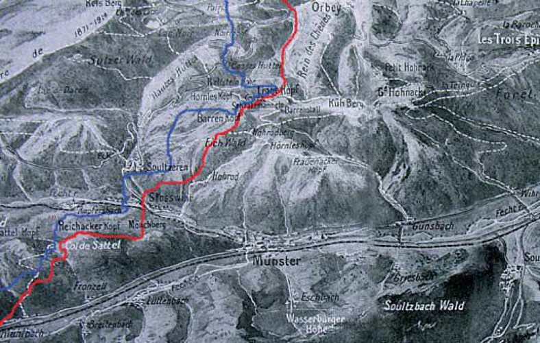 Tracé du front de juillet 1915 au 11 novembre 1918