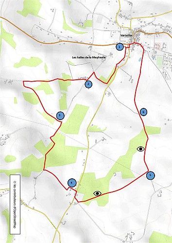 Verteillac carte enrichie