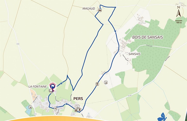 Détail planimètre du panneau de départ 2021, Pers