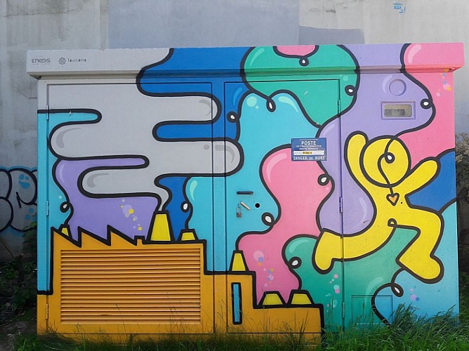 街头艺术创造于图尔奈