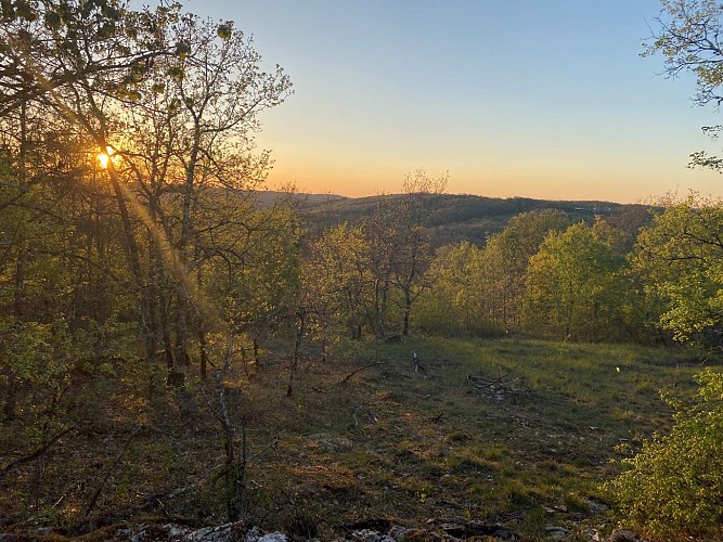 coucher soleil - Le Mas