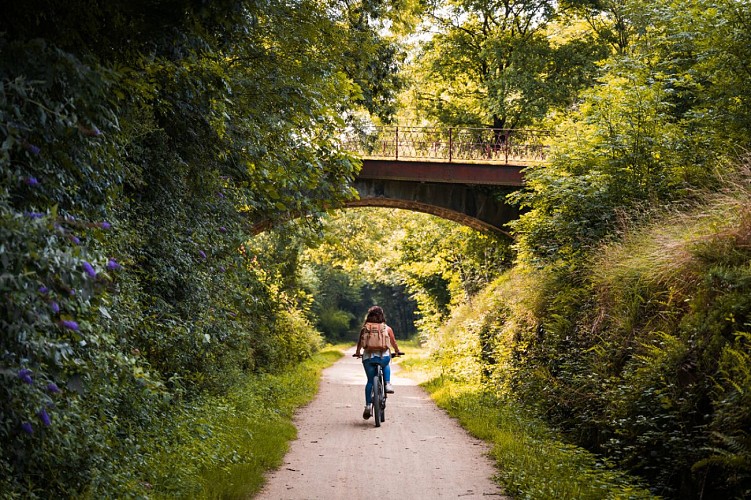 En vélo sur la voie verte