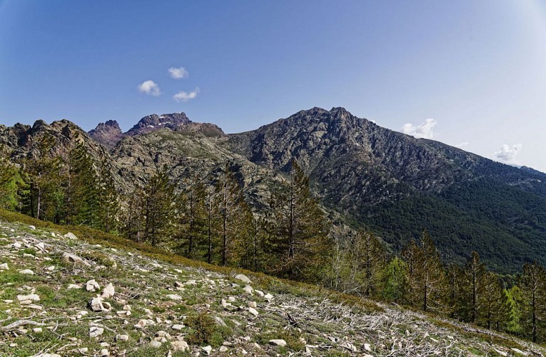 Tafonatu et Paglia Orba pendant la montée