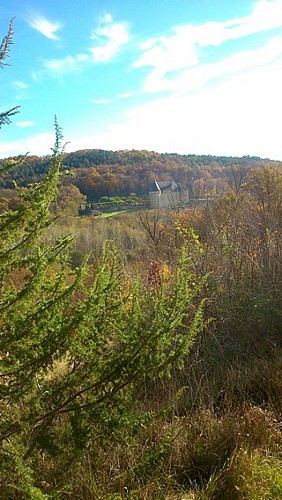 Vue chateau de peyraux