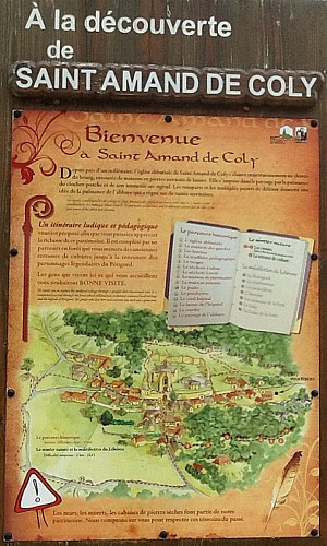 Itinéraire de St Amand de Coly-Plus Beaux Villages de France
