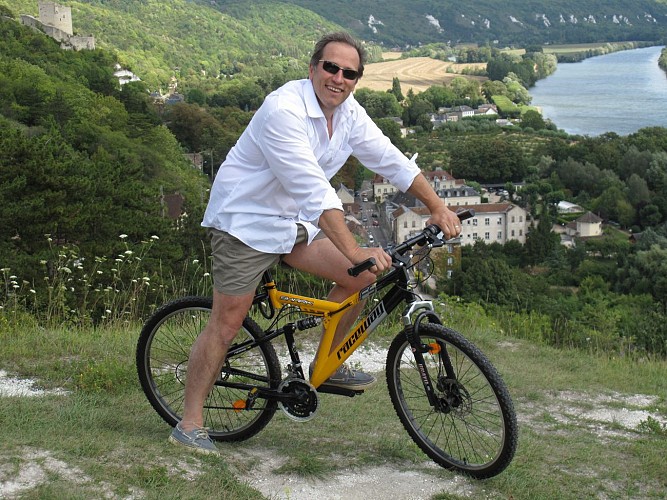 Uscita in mountain bike, escursione dall'Orée de Giverny a La Roche Guyon