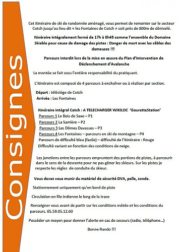 Consignes