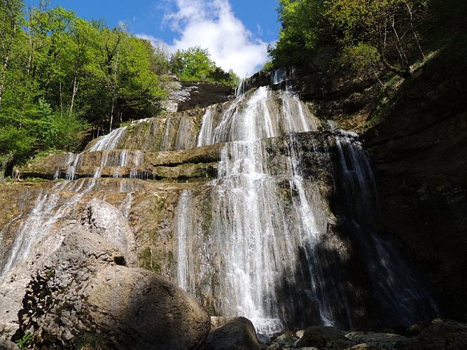 L'Éventail, une des cascades de l'Hérisson