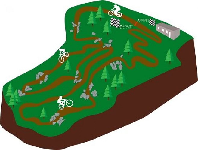 Piste VTT cross-country olympique - Chabrières