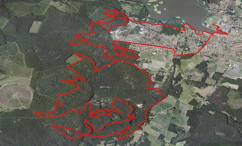 PARCOURS VTT rouge_Soustons_Landes Atlantique Sud