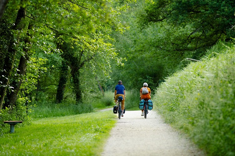 A vélo sur la voie verte