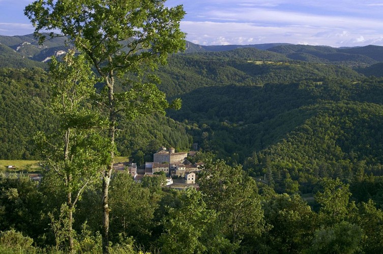 Lanet, vue du village.