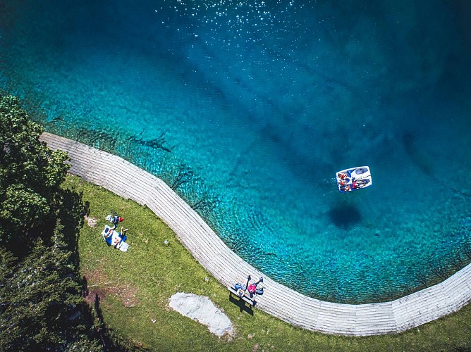 Lac de l'étape les Contamines Montjoie