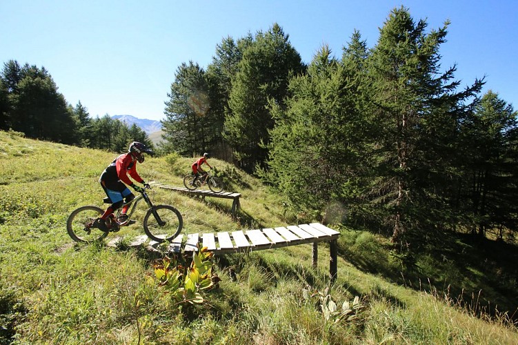 Piste VTT de descente gangsta à Valloire