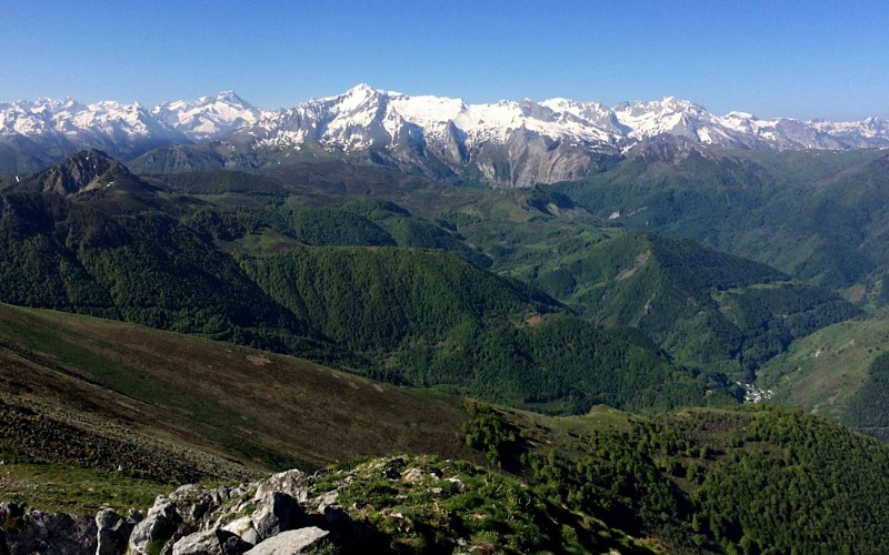 Panorama Gabizos et Balaitous depuis sommet web