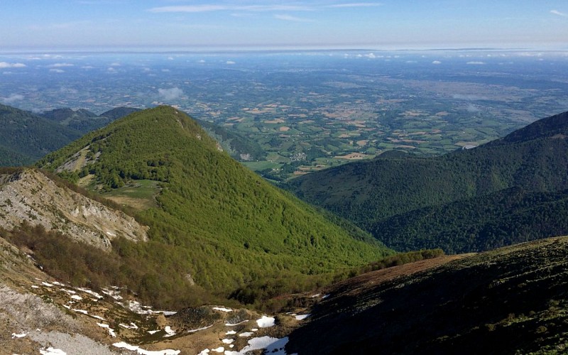 Vue sur plaine depuis sommet Estibette web