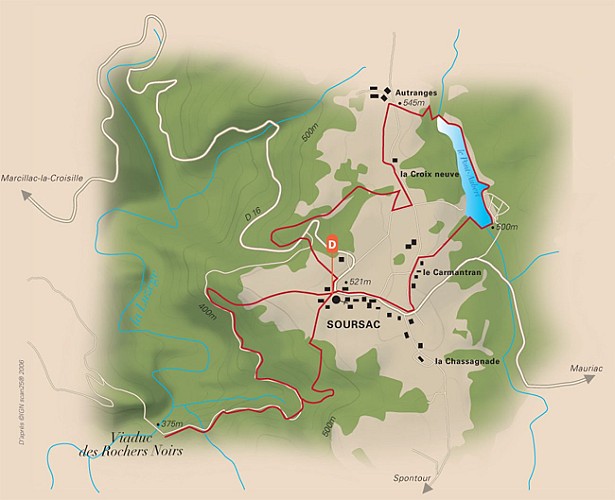 Du Pont-Aubert aux Rochers Noirs