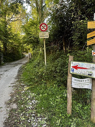 Début de la randonnée.