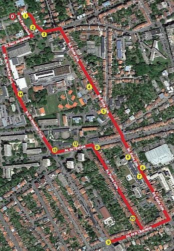 plan parcours Laxou