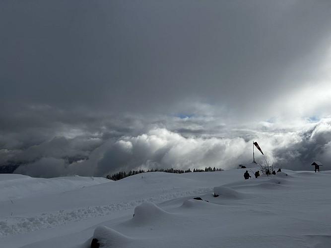 Snowshoe trail: Mayères Plateau Loop_Sallanches