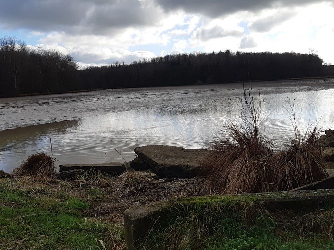 Etang des Baisses et ferme de Bévey