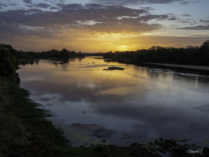 Aube sur la Loire à Langeais