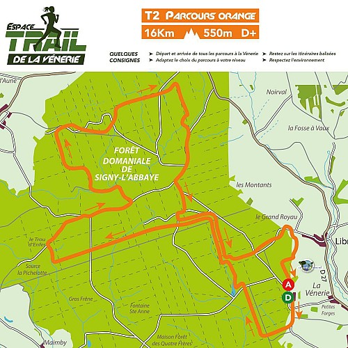 Parcours Trail 2 (16km)