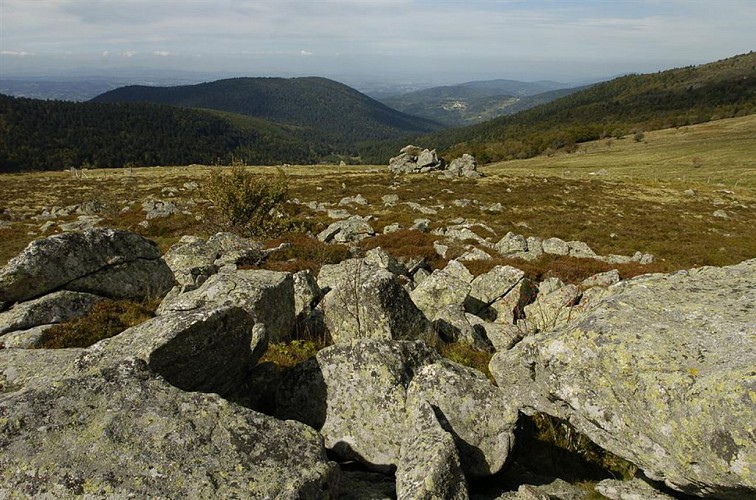 La vallée du Fossat - Les rochers de la Pause
