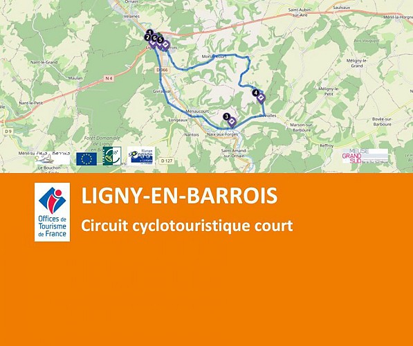 Circuit cyclotouristique Ligny-en-Barrois (court)