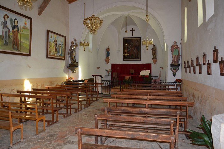 intérieur chapelle St Roc