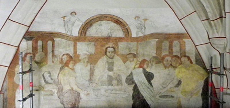 Peinture murale église de Vault-de-Lugny