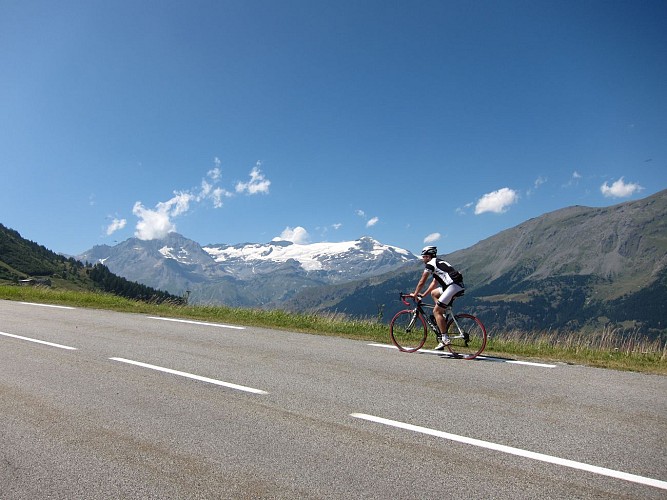 View on the Vanoise glaciers