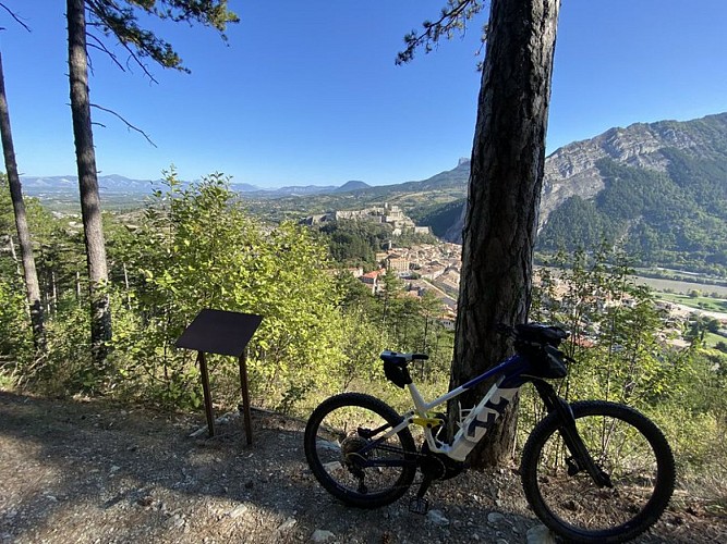 Vue plongeante sur la citadelle de Sisteron