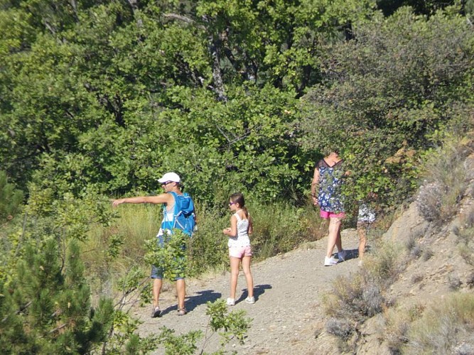 En chemin pour le château d'Arzeliers