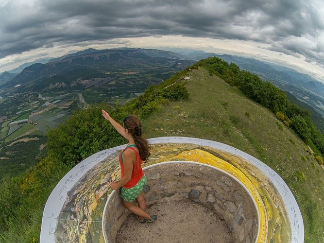 Du haut de la table d'orientation