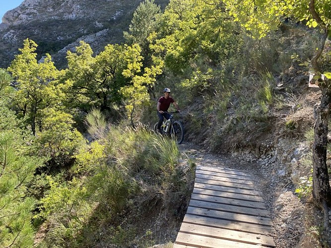 Passage sur passerelle