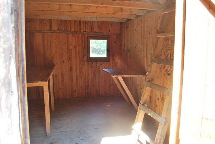 Intérieur de la Cabane de Pré Pourri