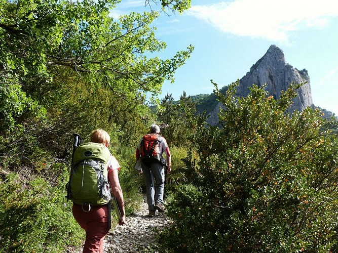 Sur les hauteurs du village d'Orpierre