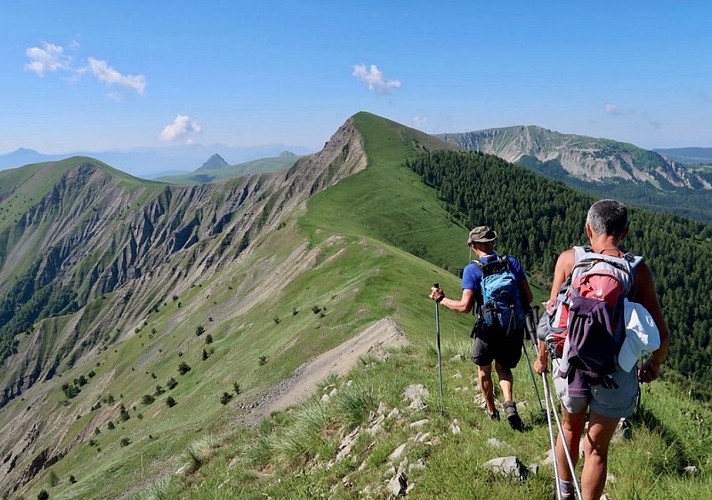 Vue époustouflante depuis la crête