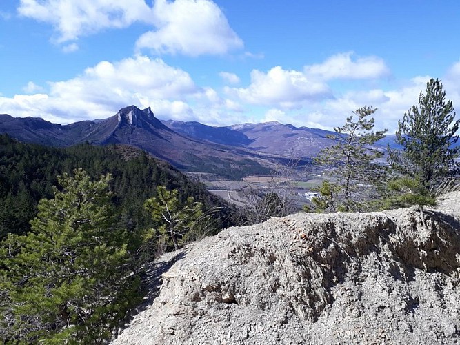 Belle vue dégagée sur le Sisteronais